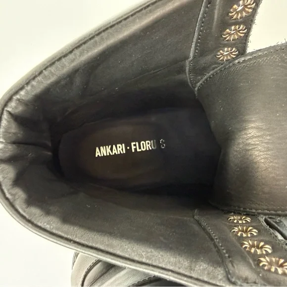 Men’s AF Ankari Floruss Combat Boots Black Size 7 Grunge Punk Biker Hipster Lug - Picture 14 of 14